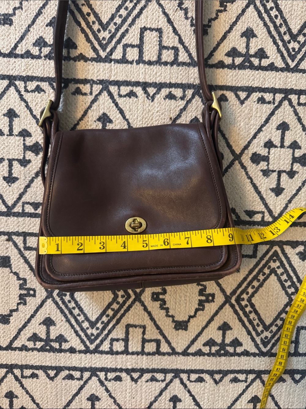 Vintage Coach Rambler's Legacy Bag (Style 9061) Mahogany Leather - Picture 14 of 16